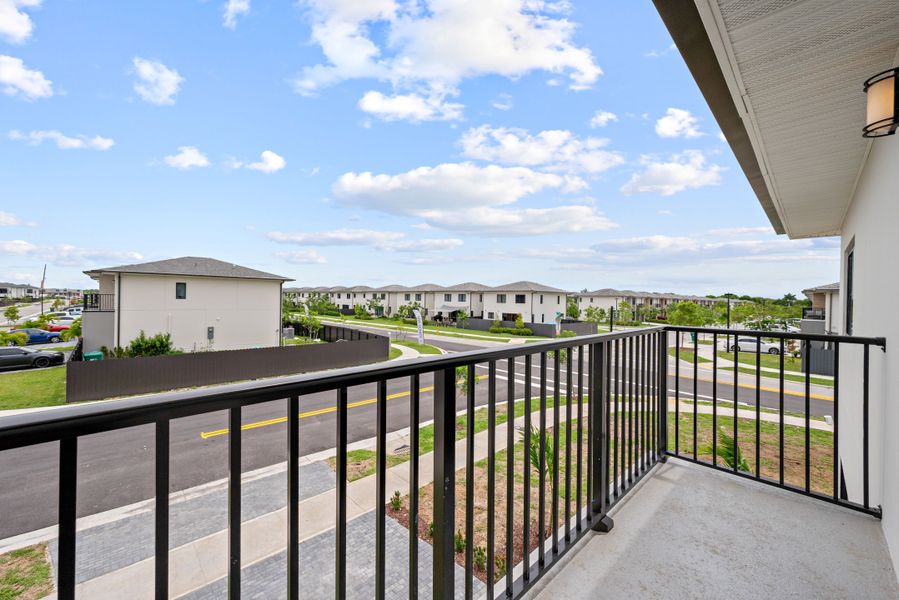 Representative exterior details of a home built from the Model E by Onx Homes in On Alba, Florida City (Image 6).