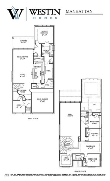 2D floor plan layout of this home in Cross Creek West, Fulshear, TX (Image 3).