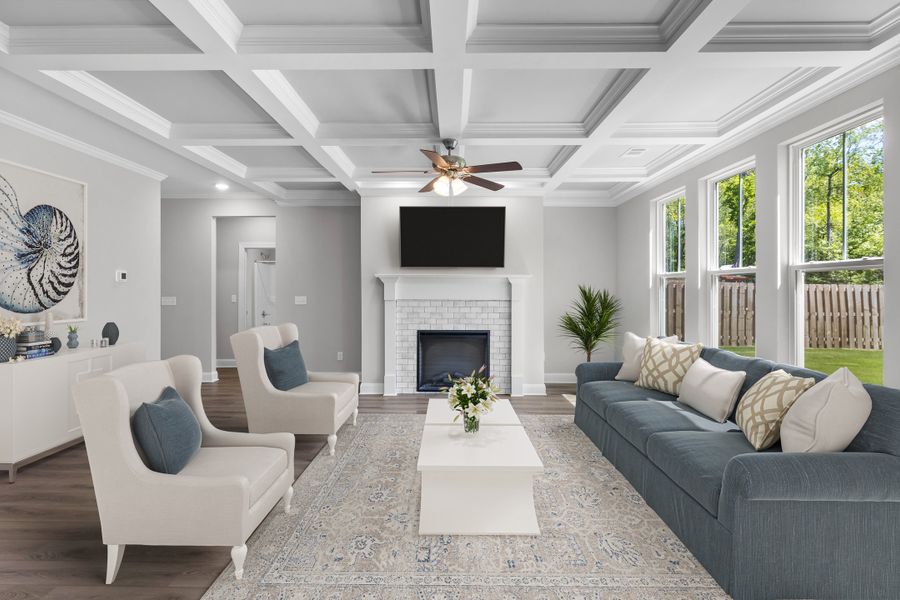 Living Room | 823 Elsie Drive, Open Concept Living by Ivey Homes