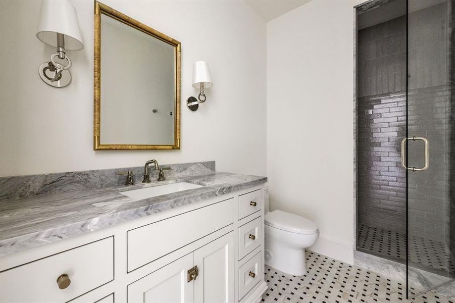 Furnished interior view inside a new home in , Dallas (Image 27).