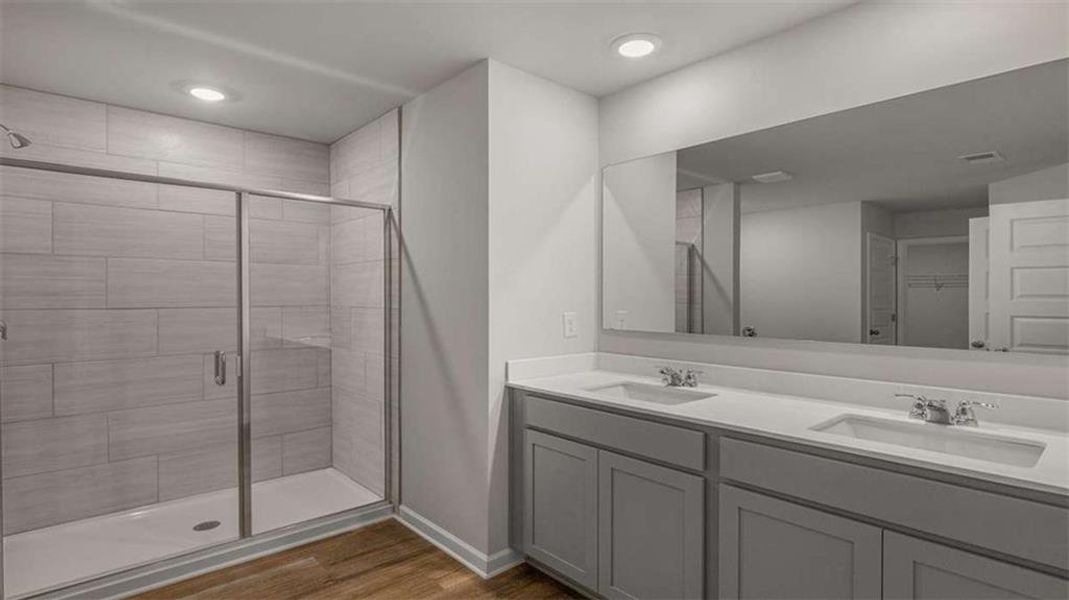 Furnished interior view inside a new home in Echo Glen, Stockbridge (Image 11).