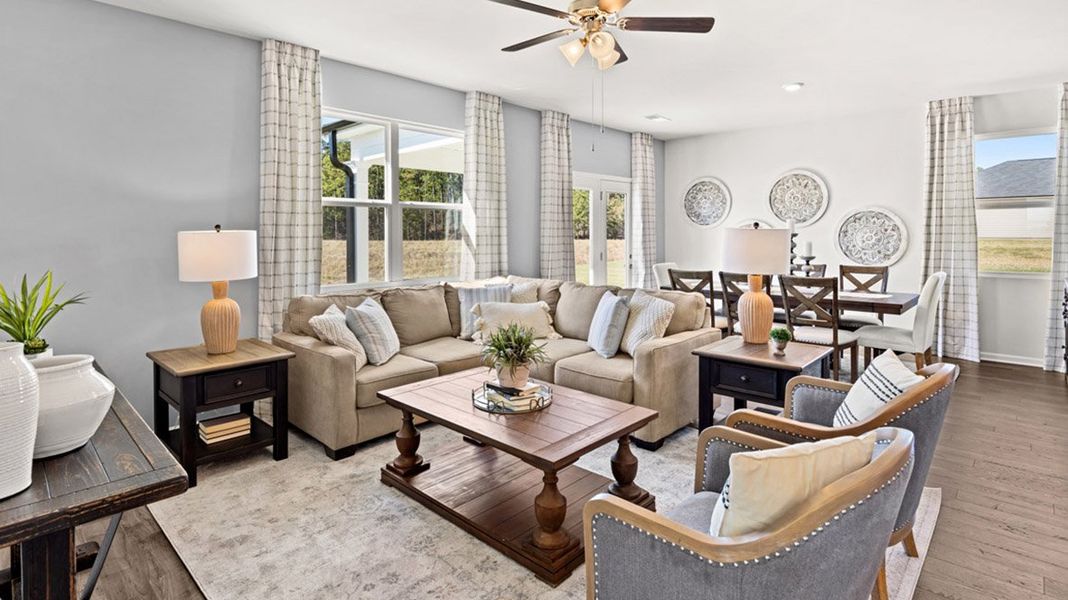 Representative furnished interior of a home built from the Belfort by D.R. Horton in The Abbey at Trolley Run Station, Aiken (Image 12). Representative furnished interior of a home built from the Belfort by D.R. Horton in The Abbey at Trolley Run Station, Aiken (Image 12).