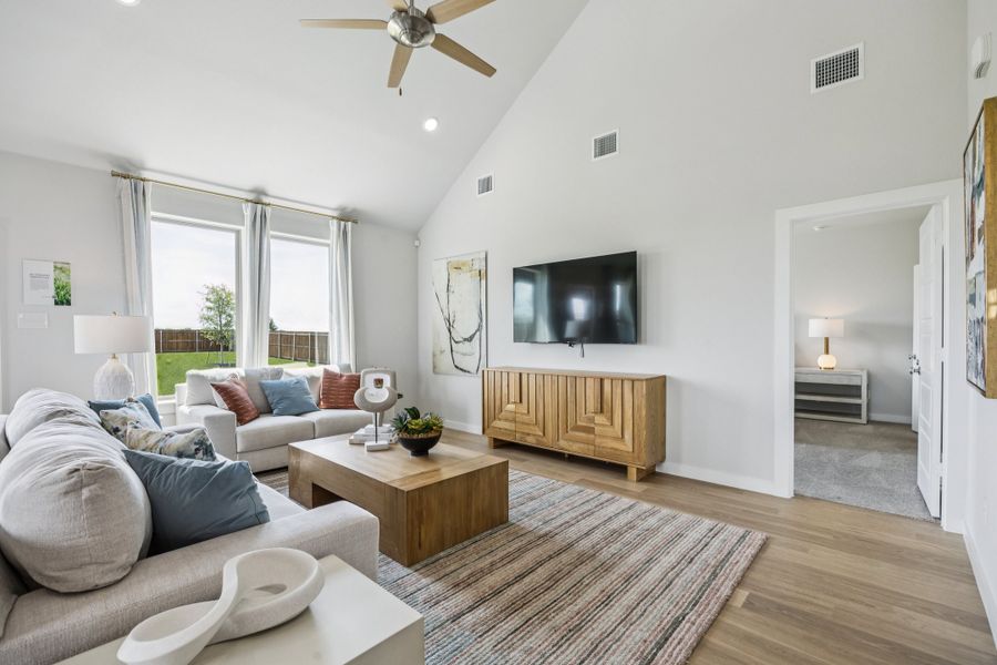 Living Room in the Winters home plan by Trophy Signature Homes – REPRESENTATIVE PHOTO Living Room in the Winters home plan by Trophy Signature Homes – REPRESENTATIVE PHOTO