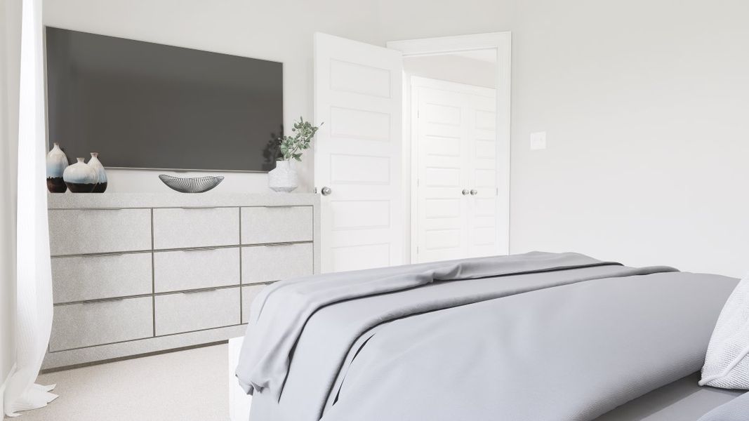 Representative furnished interior of a home built from the Fontaine Townhome by Parkside Builders in The Parks of Mill Town, Chattanooga (Image 16).