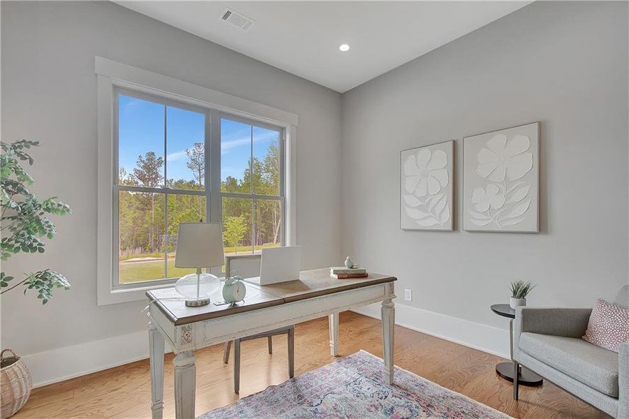 Furnished interior view inside a new home in , Newnan (Image 7). Furnished interior view inside a new home in , Newnan (Image 7).