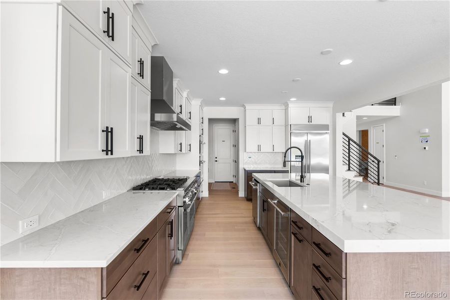 Furnished interior view inside a new home in Luxe at The Canyons, Castle Pines (Image 6).