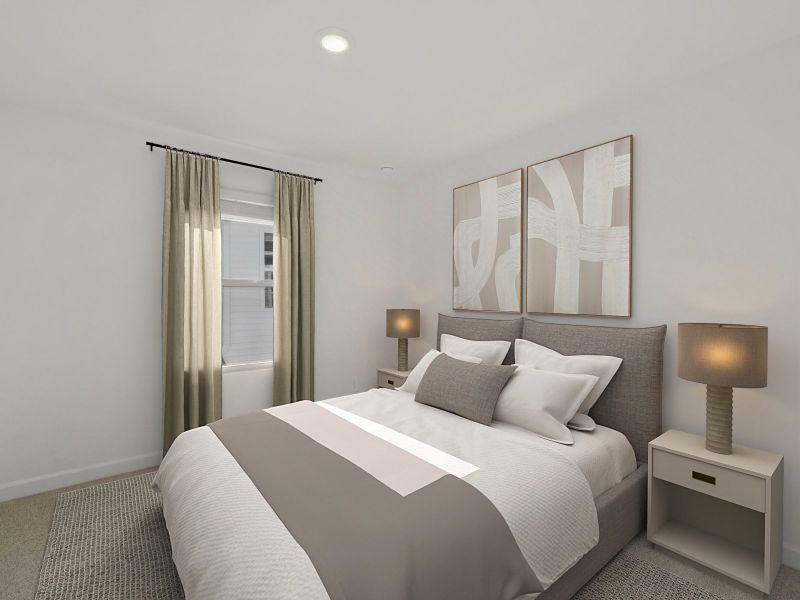 Furnished interior view inside a new home in Marshburn Landing - Classic Series, Wendell (Image 10).