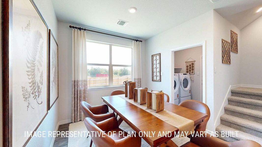 Representative furnished interior of a home built from the Newburgh by D.R. Horton in Sterling Meadows, Salado (Image 8). Representative furnished interior of a home built from the Newburgh by D.R. Horton in Sterling Meadows, Salado (Image 8).