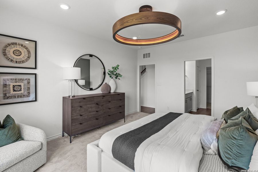 Furnished interior view inside a new home in Nopal Valley, San Antonio (Image 8).