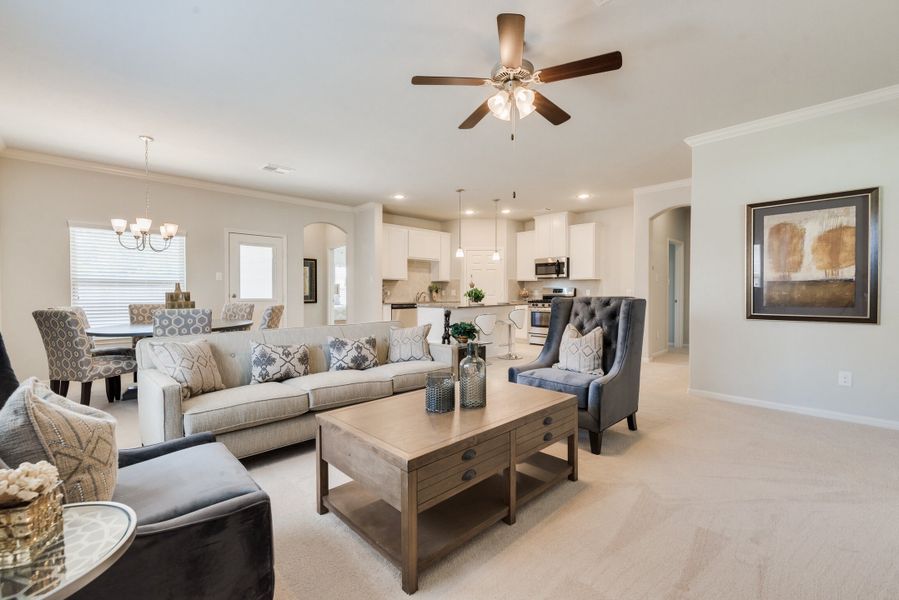 Representative furnished interior of a home built from the Floor Plan 1754 by Colina Homes in Grand Magnolia, Magnolia (Image 15). Representative furnished interior of a home built from the Floor Plan 1754 by Colina Homes in Grand Magnolia, Magnolia (Image 15).