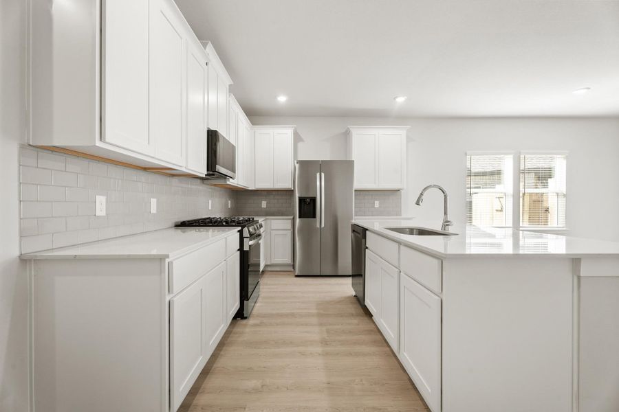 Furnished interior view inside a new home in Pearlbrook, Texas City (Image 6).