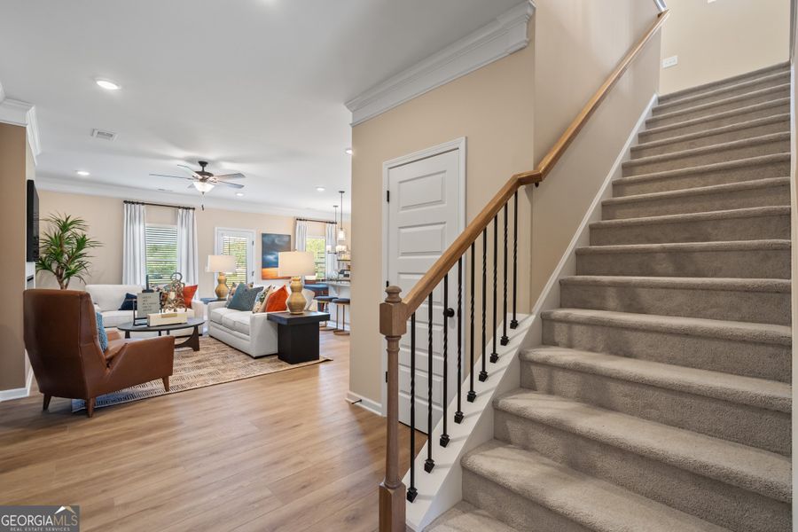 Furnished interior view inside a new home in Glendale Towns, Conyers (Image 16).