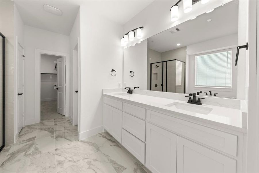 Furnished interior view inside a new home in Villages of Creekwood, Frisco (Image 13).