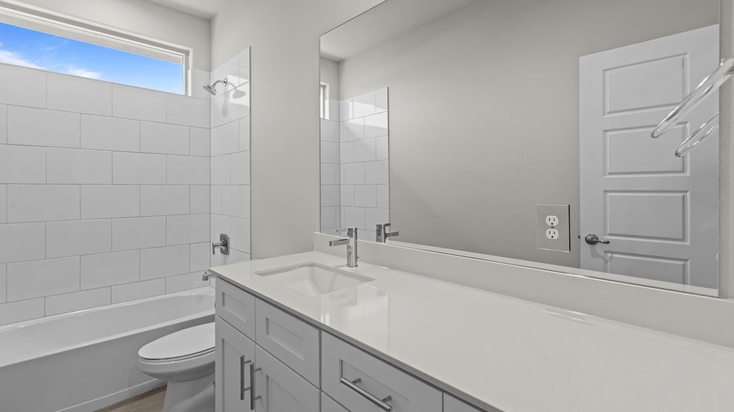 Representative furnished interior of a home built from the LAKEMONT by D.R. Horton in Northwest Passage, Midland (Image 10). Representative furnished interior of a home built from the LAKEMONT by D.R. Horton in Northwest Passage, Midland (Image 10).