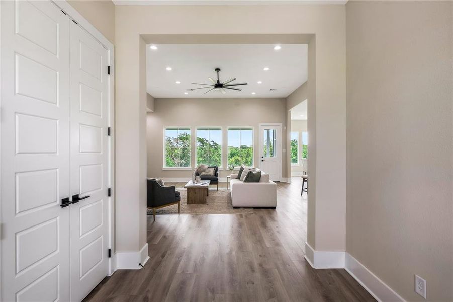 Entry into your open concept floor plan Entry into your open concept floor plan