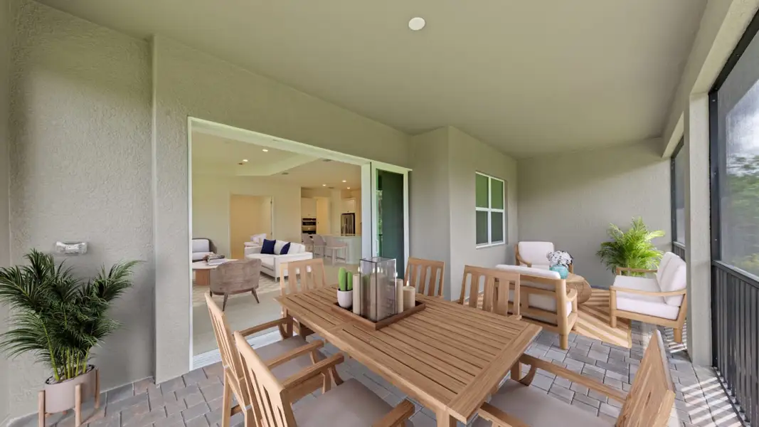 Exterior details and patio area of a home in Verandah, Fort Myers (Image 4). Exterior details and patio area of a home in Verandah, Fort Myers (Image 4).