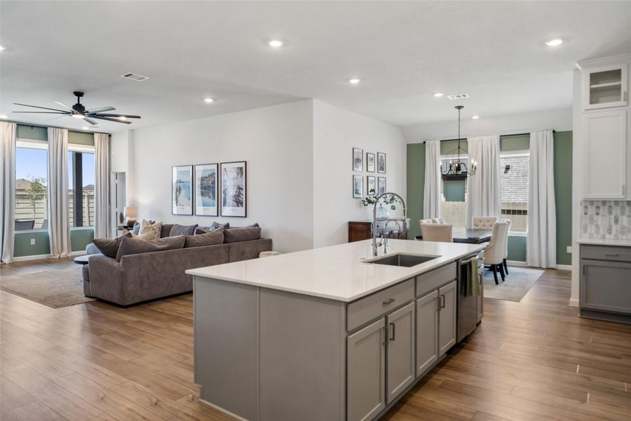 Furnished interior view inside a new home in Pomona, Manvel (Image 30).