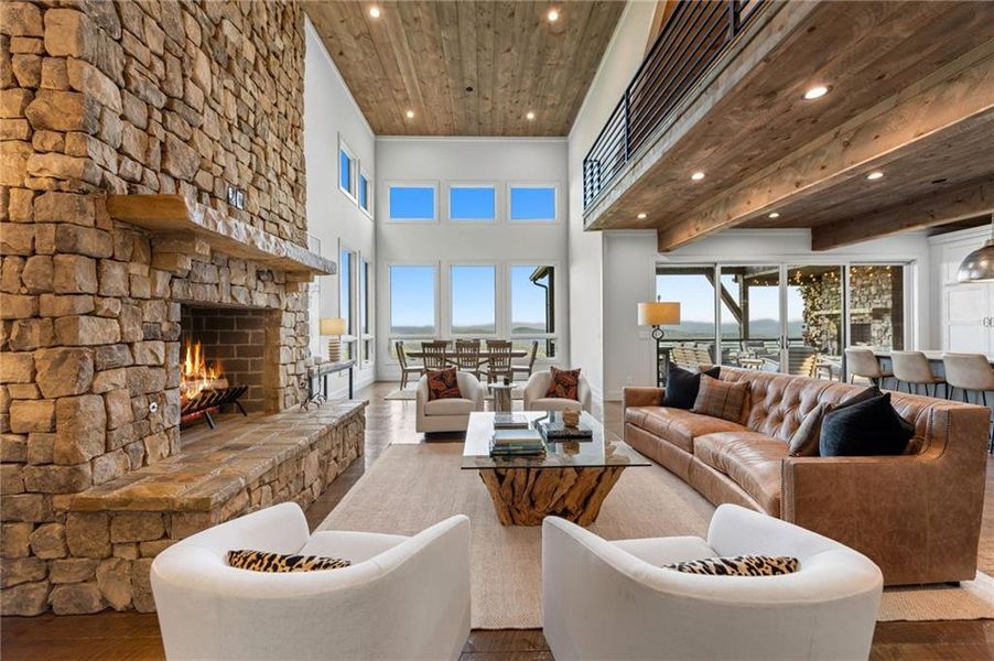 Furnished interior view inside a new home in , Mineral Bluff (Image 71).
