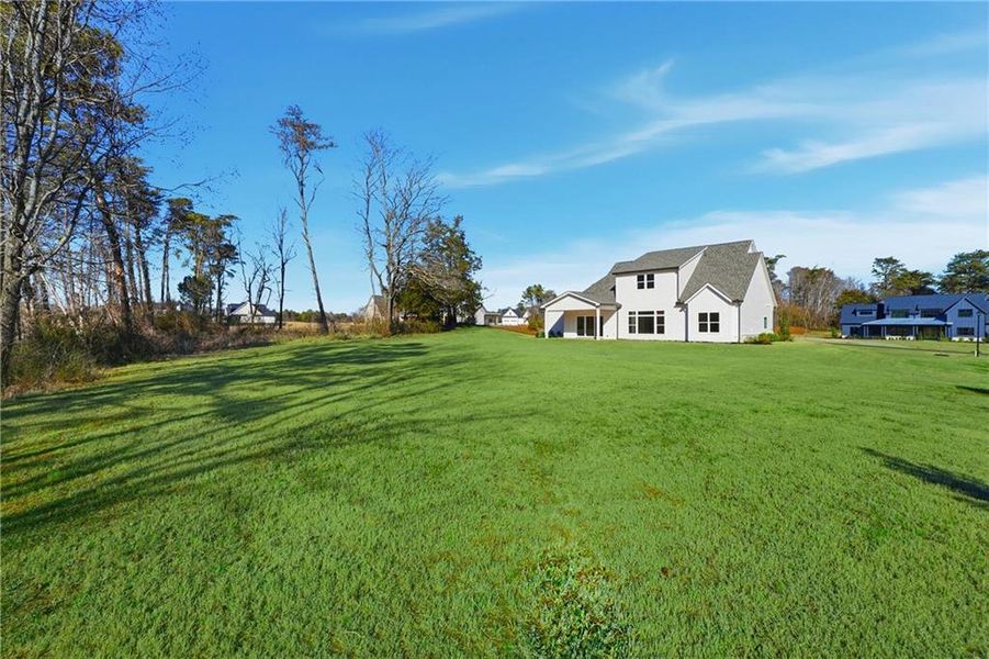 Exterior details and patio area of a home in , Rydal (Image 32).