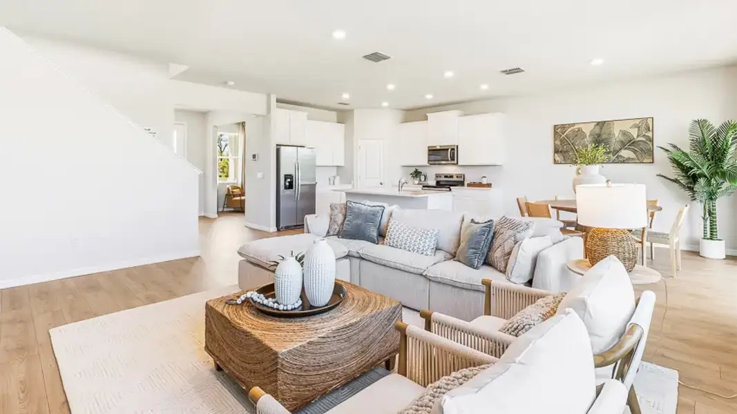 Representative furnished interior of a home built from the Coral by D.R. Horton in Pinellas County Spot Lots, Pinellas Park (Image 6).