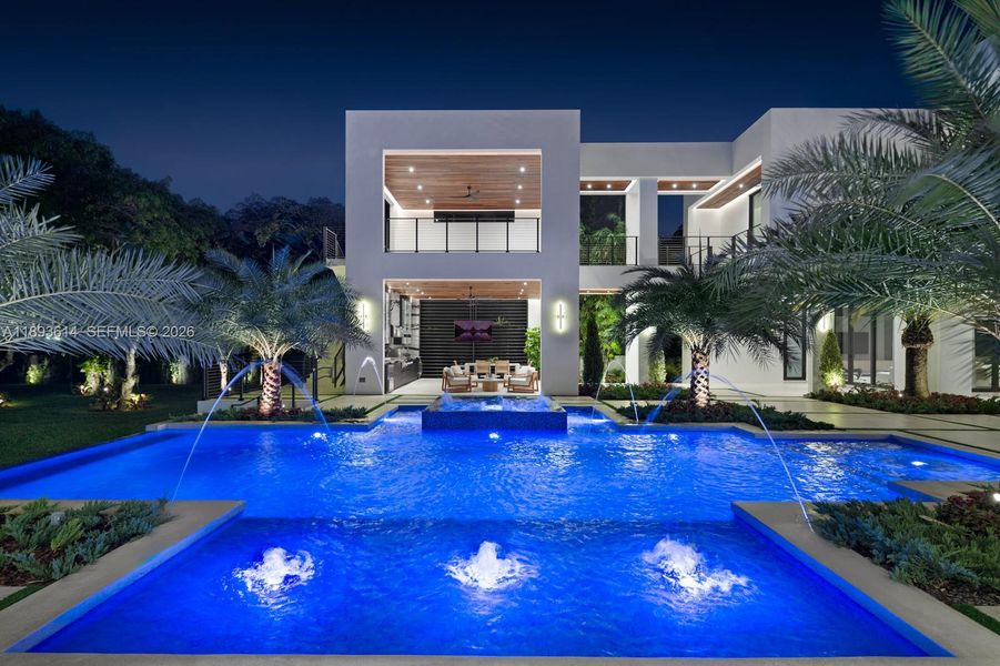 Exterior details and patio area of a home in , Miami (Image 1). Exterior details and patio area of a home in , Miami (Image 1).