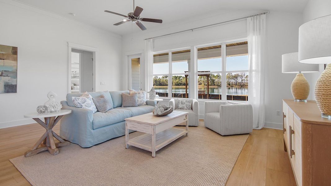Representative furnished interior of a home built from the Jubilee by D.R. Horton in Breakfast Point East Phase II, Panama City Beach (Image 15).