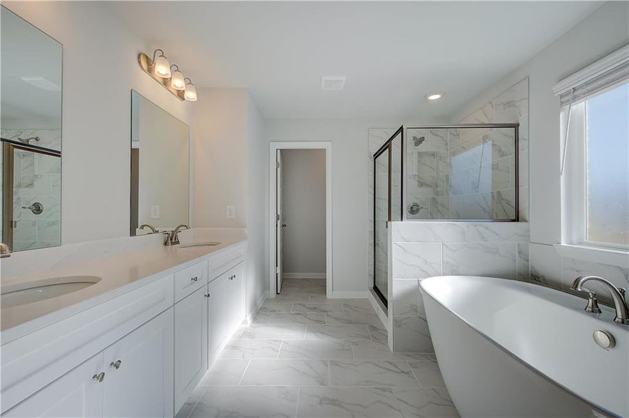 Furnished interior view inside a new home in , Hampton (Image 8).