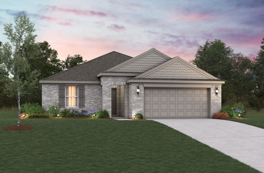 Representative exterior photo of a completed home built from the Brooks by Beazer Homes in Stark Farms, Denton, TX (Image 22). Representative exterior photo of a completed home built from the Brooks by Beazer Homes in Stark Farms, Denton, TX (Image 22).