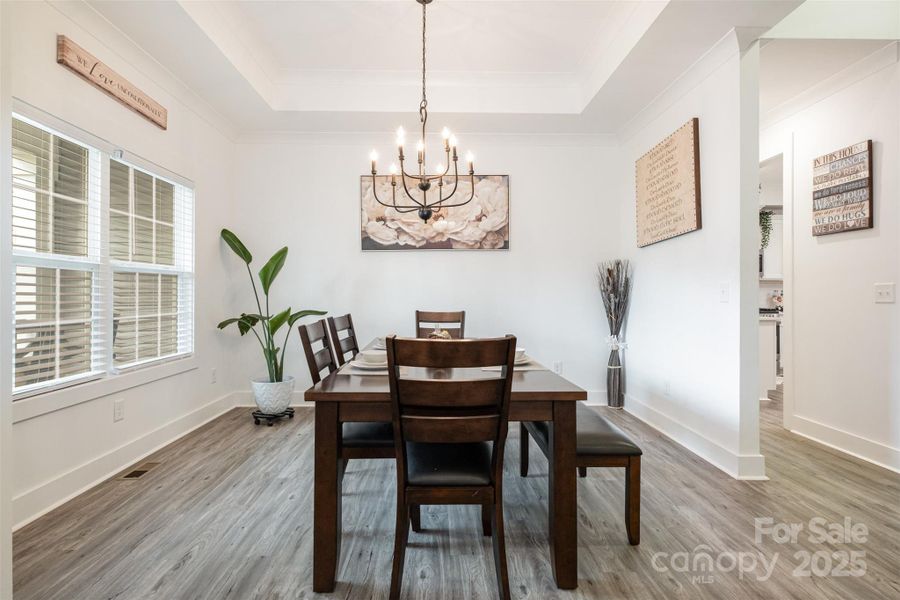 Furnished interior view inside a new home in , Clover (Image 29).