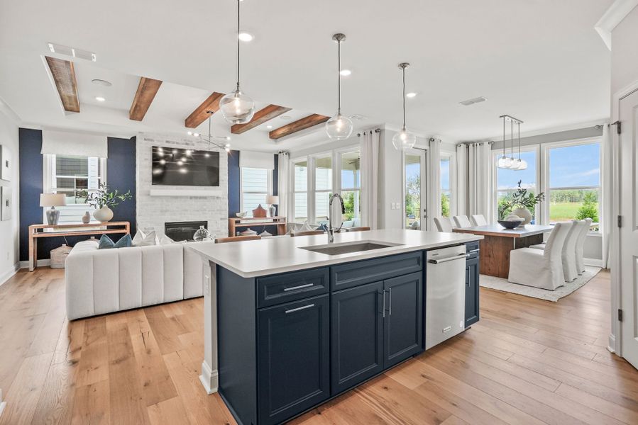 Furnished interior view inside a new home in Carolina Riverside, Belmont (Image 17).