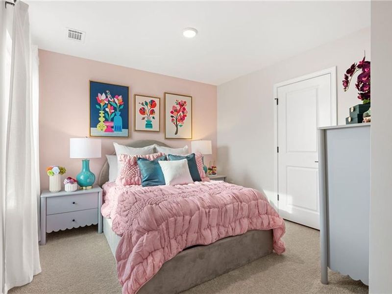 Furnished interior view inside a new home in The Bluffs, Canton (Image 15).