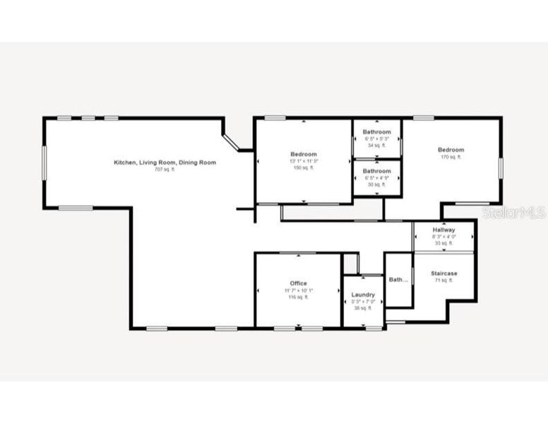 2D floor plan layout of this home in , Orlando, FL (Image 6).