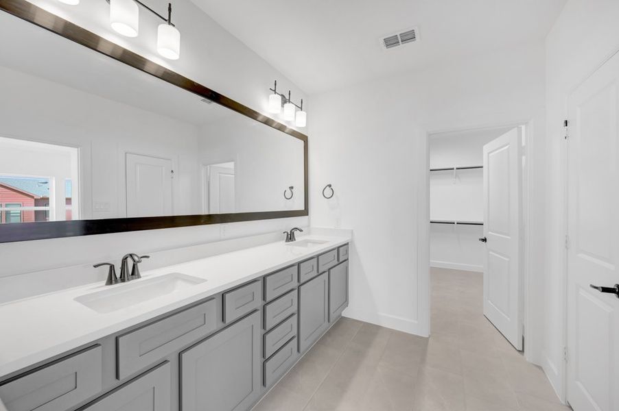 Representative furnished interior of a home built from the The Enterprise by David Weekley Homes in Two Step Farm 35', Montgomery (Image 6).