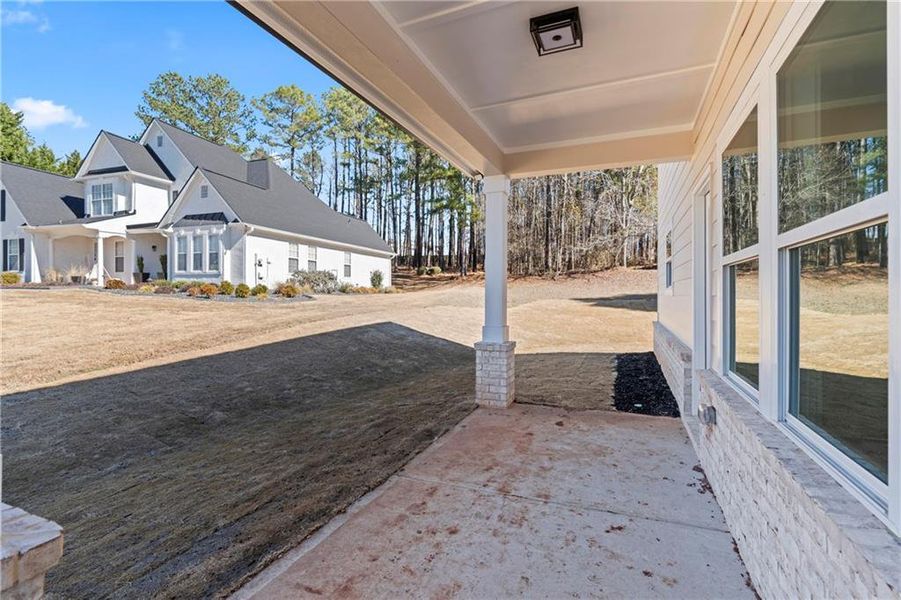 Exterior details and patio area of a home in , Stockbridge (Image 32). Exterior details and patio area of a home in , Stockbridge (Image 32).
