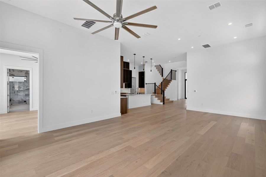 Spacious, unfurnished interior of a new home in Milky Way at River Place, Austin (Image 32).