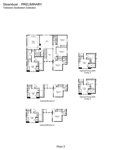 2D floor plan layout of this home in Trailstone, Arvada, CO (Image 3).