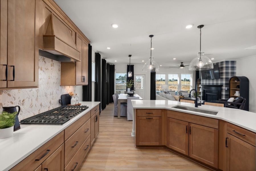Representative furnished interior of a home built from the Stonebrook by Pulte Homes in Everbrook, Angier (Image 6).