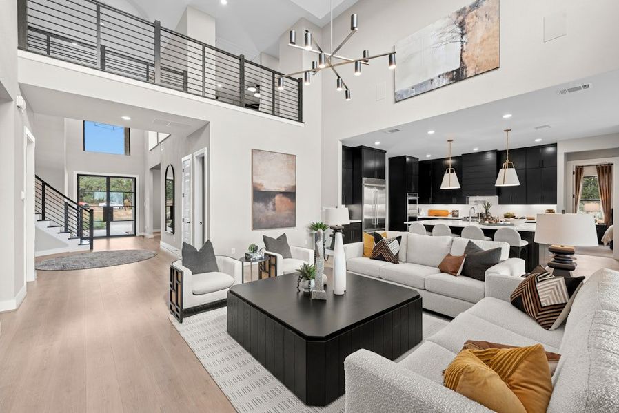 Representative furnished interior of a home built from the Emory by Scott Felder Homes in Leander Estates, Leander (Image 13).