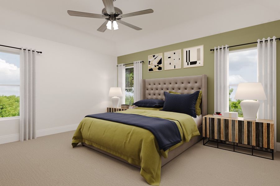 Representative furnished interior of a home built from the Petunia by Beazer Homes in Saratoga, Aubrey (Image 6).