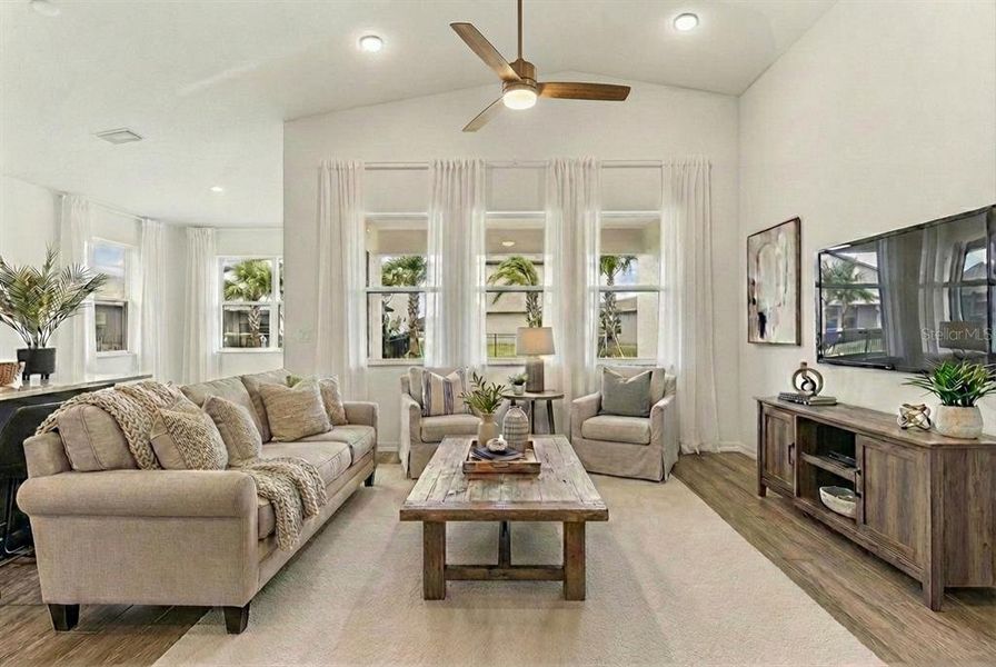 Furnished interior view inside a new home in Isles at Bayview, Parrish (Image 31).