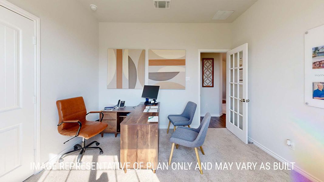 Furnished interior view inside a new home in Sterling Meadows, Salado (Image 30). Furnished interior view inside a new home in Sterling Meadows, Salado (Image 30).