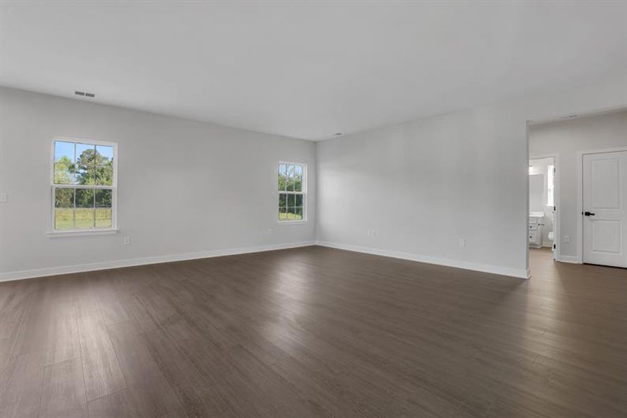 Spacious, unfurnished interior of a new home in Edinburgh, Locust Grove (Image 32).