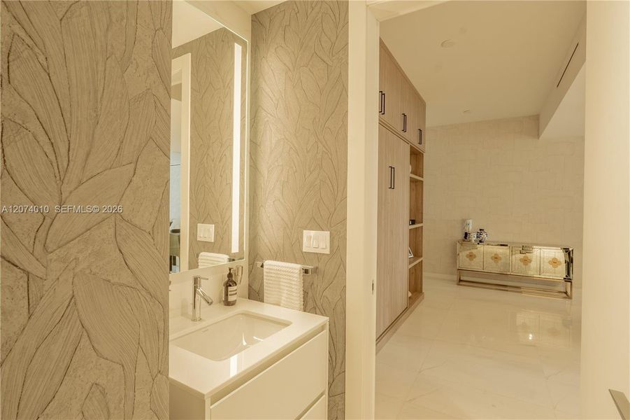 Furnished interior view inside a new home in , Miami (Image 17). Furnished interior view inside a new home in , Miami (Image 17).