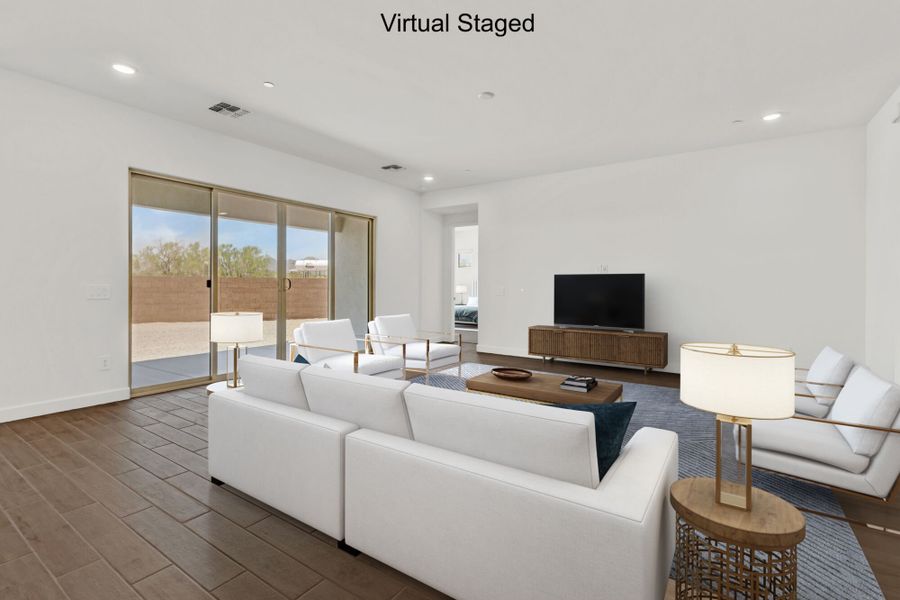 Furnished interior view inside a new home in Tavira at Twin Peaks, Marana (Image 5). Furnished interior view inside a new home in Tavira at Twin Peaks, Marana (Image 5).