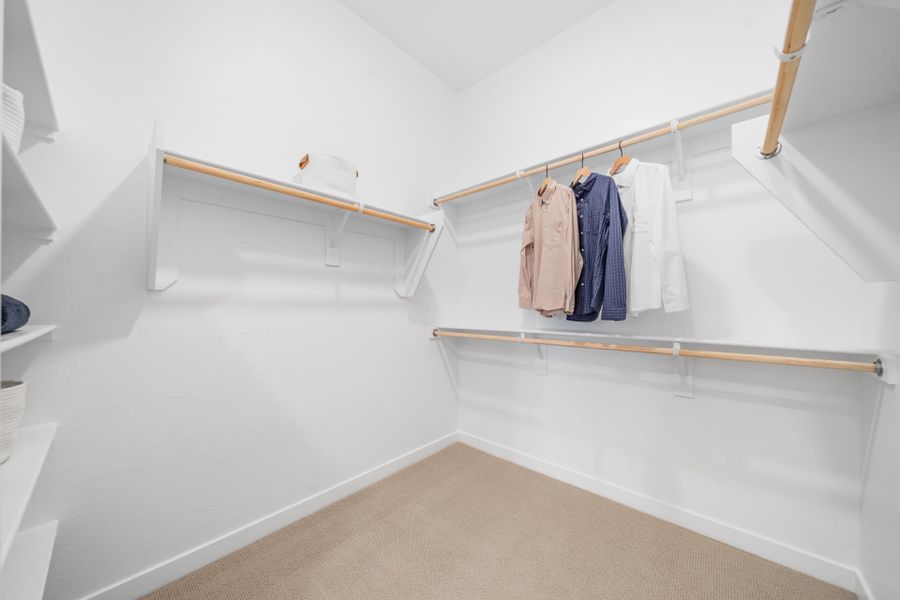 Primary Walk-in Closet | Brisa Model Home | Mira Vista at Victory in Buckeye, AZ by Landsea Homes