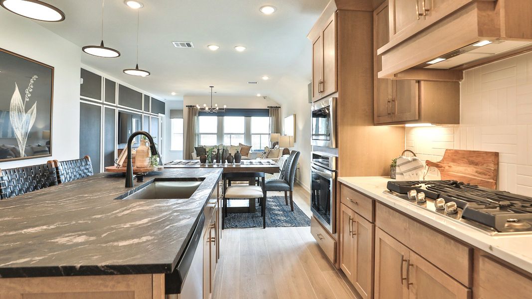 Furnished interior view inside a new home in Bridgeland Creekland Village, Cypress (Image 16).