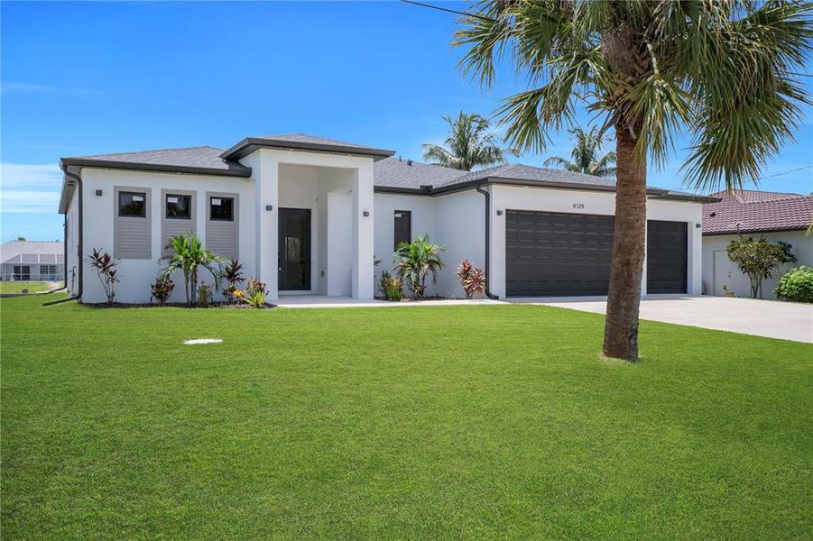 Front exterior of a new home in , Port Charlotte, FL, highlighting curb appeal (Image 20). Front exterior of a new home in , Port Charlotte, FL, highlighting curb appeal (Image 20).