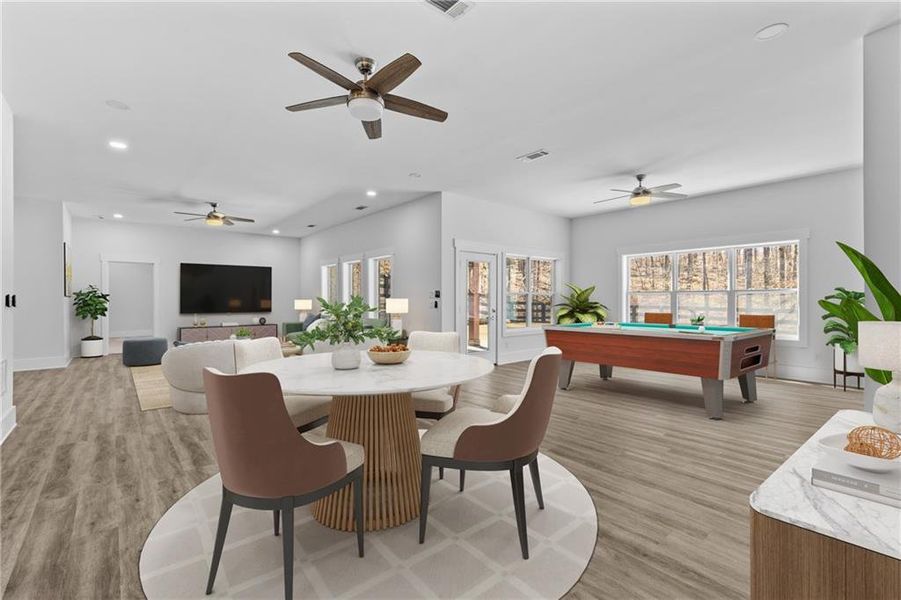 Furnished interior view inside a new home in , Alpharetta (Image 53).