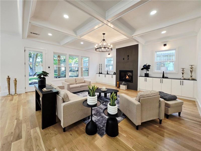 Furnished interior view inside a new home in , Atlanta (Image 45).