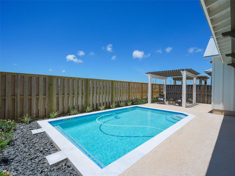 Exterior details and patio area of a home in , Port Aransas (Image 25).